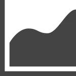 Spline Area Chart SVG Icon